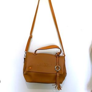 Moschino shoulder crossbody purse bag tassel